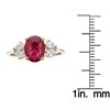 Image 4 : 1.76 ctw Ruby and Diamond Ring - 18KT White and Yellow Gold