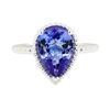 Image 2 : 2.54 ctw Tanzanite Ring - 14KT White Gold