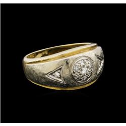 14KT Yellow Gold 0.18 ctw Diamond Ring