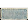 Image 2 : 1864 $5 Confederate States of America Note
