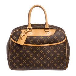 Louis Vuitton Monogram Canvas Leather Deauville Doctor Bag