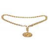 Image 1 : Chanel Gold Chain Link Medallion Long Necklace