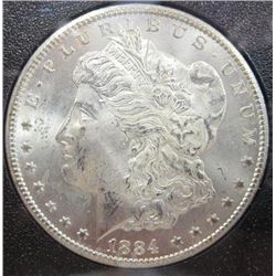1884-CC Morgan Silver Dollar  GSA