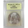 Image 2 : 1887-P Morgan Silver Dollar  USCG MS