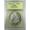 Image 2 : 1890-S Morgan Silver Dollar  USCG MS