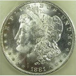 1881-S Morgan Silver Dollar  USCG MS