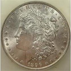 1896-P Morgan Silver Dollar  USCG MS