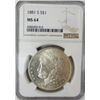 Image 2 : 1881-S Morgan Silver Dollar  NGC MS64