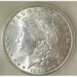 1890-P Morgan Silver Dollar  USCG MS
