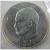 Image 1 : 1971 Ike Unc Silver Dollar