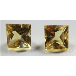 3.70 ct. Golden Citrine  matched pair