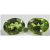 Image 2 : 2.40 ct. Pallasite Peridots from Meteorite  matched pair museum quality