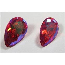 9.54 ct. Mystic Mars Topaz AAA  matched pair