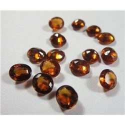 13.17 ct. Mandarin Orange Garnets 15 gems, 1 lot