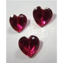 1.70 ct. Fiery Rubies rare all matched