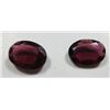 Image 1 : 2.54 ct. Raspberry  Garnets  matched pair