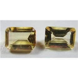 1.5 ct. Citrine Matched Pair