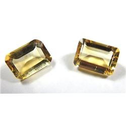 1.5 ct. Citrine Matched Pair