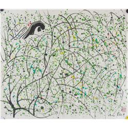 WU GUANZHONG Chinese 1919-2010 Watercolour Paper