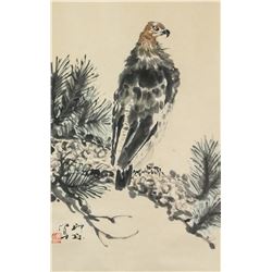 XIAO LANG Chinese 1917-2010 Watercolor Scroll