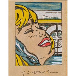 ROY LICHTENSTEIN American 1923-1997 Crayon