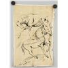 Image 2 : ANTOON VAN DYCK Belgian 1599-1641 Ink Study Horses