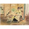 Image 1 : WILLIAM MERRITT CHASE US 1849-1916 Oil Paper
