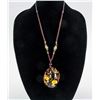 Image 1 : Chinese Large Amber Carved Goldfish Necklace