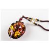 Image 5 : Chinese Large Amber Carved Goldfish Necklace
