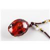 Image 6 : Chinese Large Amber Carved Goldfish Necklace