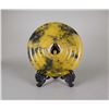 Image 2 : Old Yellow and Black Agate Carved Bi Disk