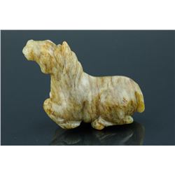 Fine Chinese White Jade Carved Horse