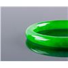 Image 2 : Burma Green Jadeite Carved Bangle