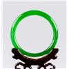 Image 3 : Burma Green Jadeite Carved Bangle