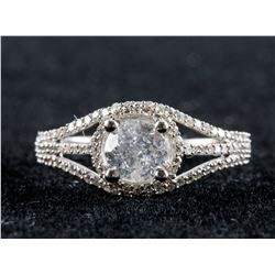 0.65ct & 0.37ct Diamond Ring CRV $3975