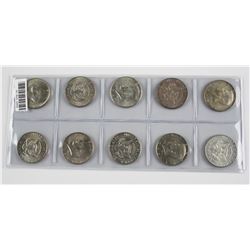 Assortment of Silver 50 Cent Coins