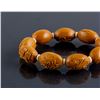 Image 2 : Chinese Nut Carved Flower Bracelet