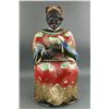 Image 1 : Chinese Elm Wood Carved Painted Buddha