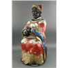 Image 4 : Chinese Elm Wood Carved Painted Buddha