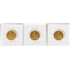 Image 2 : Lot of 1909, 1909-D, & 1909-S $5 Indian Head Half Eagle Gold Coins