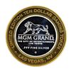Image 2 : .999 Silver MGM Grand Las Vegas $10 Casino Limited Edition Gaming Token