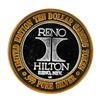 Image 2 : .999 Silver Reno Hilton Nevada $10 Casino Limited Edition Gaming Token