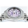 Image 3 : Rolex Ladies Stainless Steel Pink MOP Baguette Diamond Datejust Wristwatch