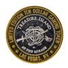 Image 1 : .999 Silver Treasure Island Las Vegas, Nevada $10 Casino Limited Edition Gaming