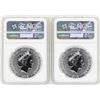 Image 2 : Lot of (2) 2018 Niue $2 Star Wars Stormtrooper Silver Coins NGC MS70 Early Relea