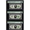 Image 1 : Lot of (3) 1928B $20 Federal Reserve Notes Fr.2052-G PMG Gem Uncirculated 65EPQ