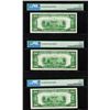 Image 2 : Lot of (3) 1928B $20 Federal Reserve Notes Fr.2052-G PMG Gem Uncirculated 65EPQ