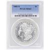 Image 1 : 1881-S $1 Morgan Silver Dollar Coin PCGS MS63