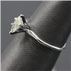 Image 2 : 14KT White Gold 0.52 ctw Natural Marquise Diamond Solitaire Engagement Wedding R
