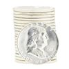 Image 1 : Roll of (20) 1963 Brilliant Uncirculated Franklin Half Dollar Silver Coins